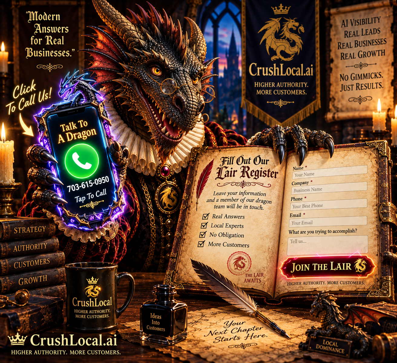 Talk to a Dragon at CrushLocal.ai