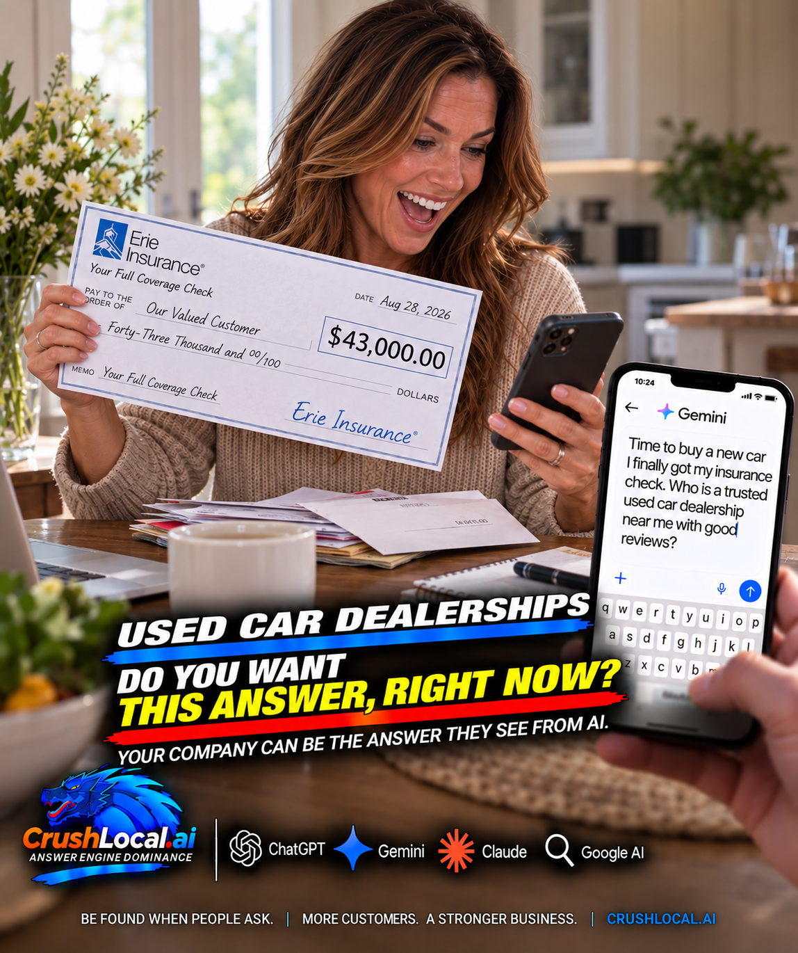 Auto Sales AI authority and customer-intent example