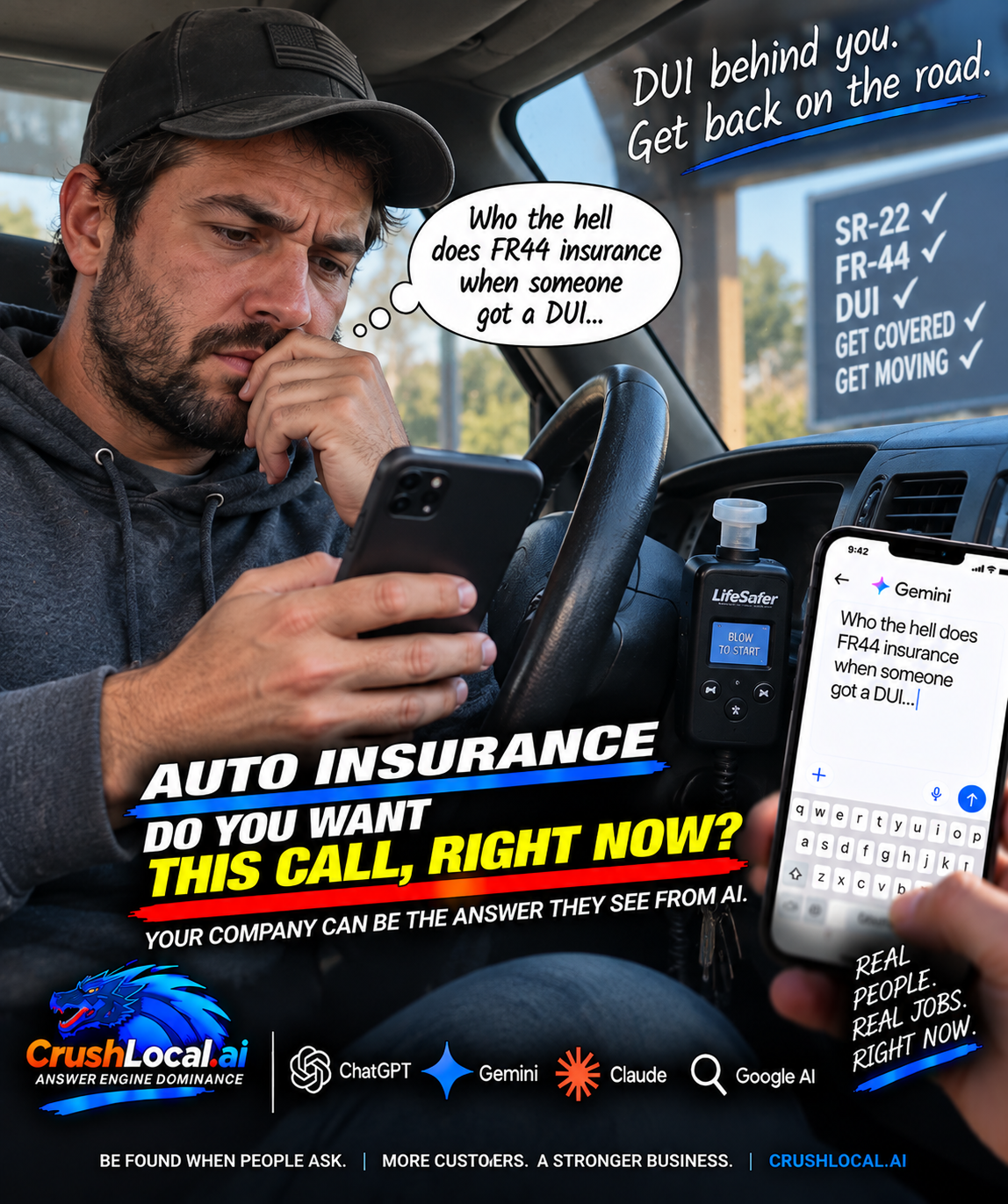 Insurance AI authority and customer-intent example