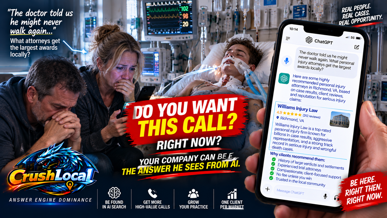 Personal Injury Attorneys AI authority and customer-intent example