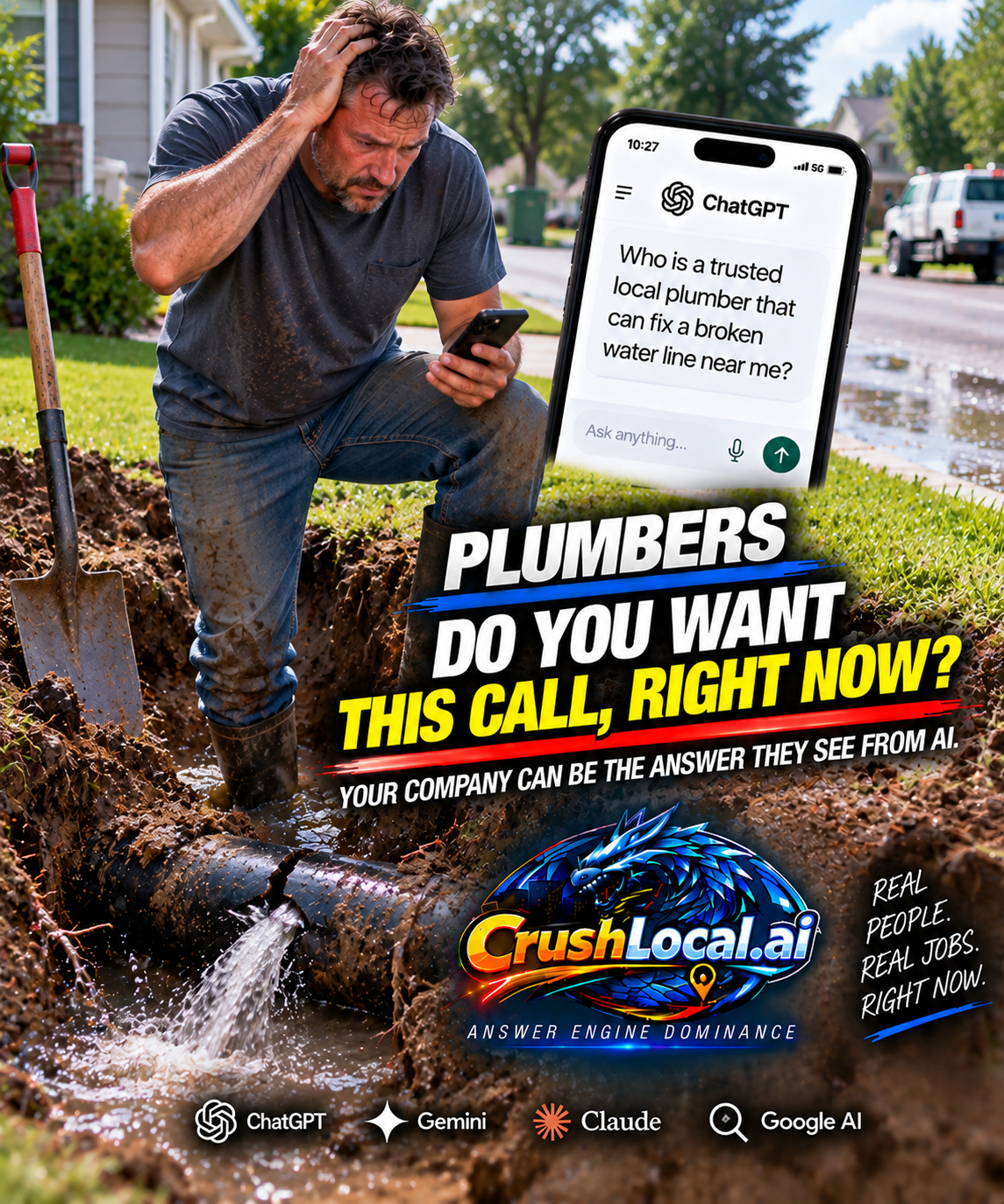 Plumbing AI authority and customer-intent example