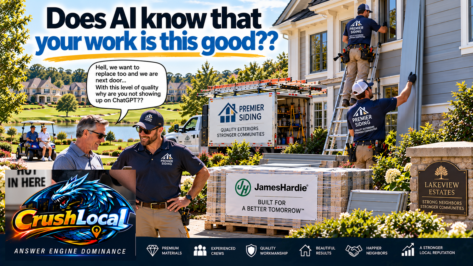 Professional siding installation quality and AI visibility